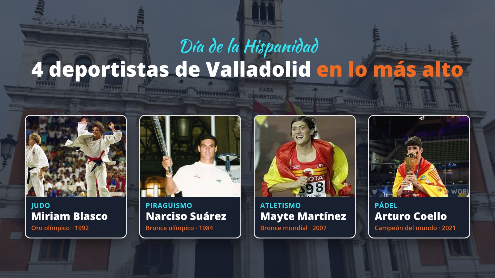4 deportistas de Valladolid que subieron a España al podio mundial
