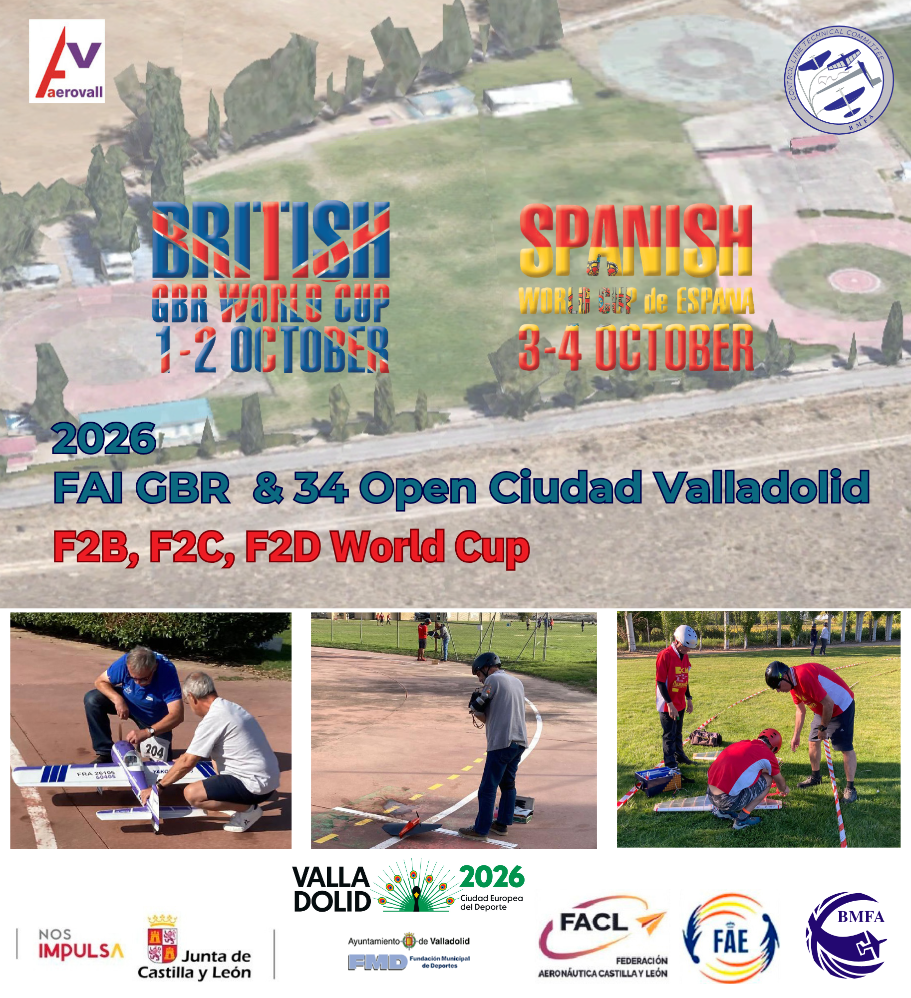 Cartel de 2026 GBR F2 & 34 Open Ciudad de Valladolid – World Cup