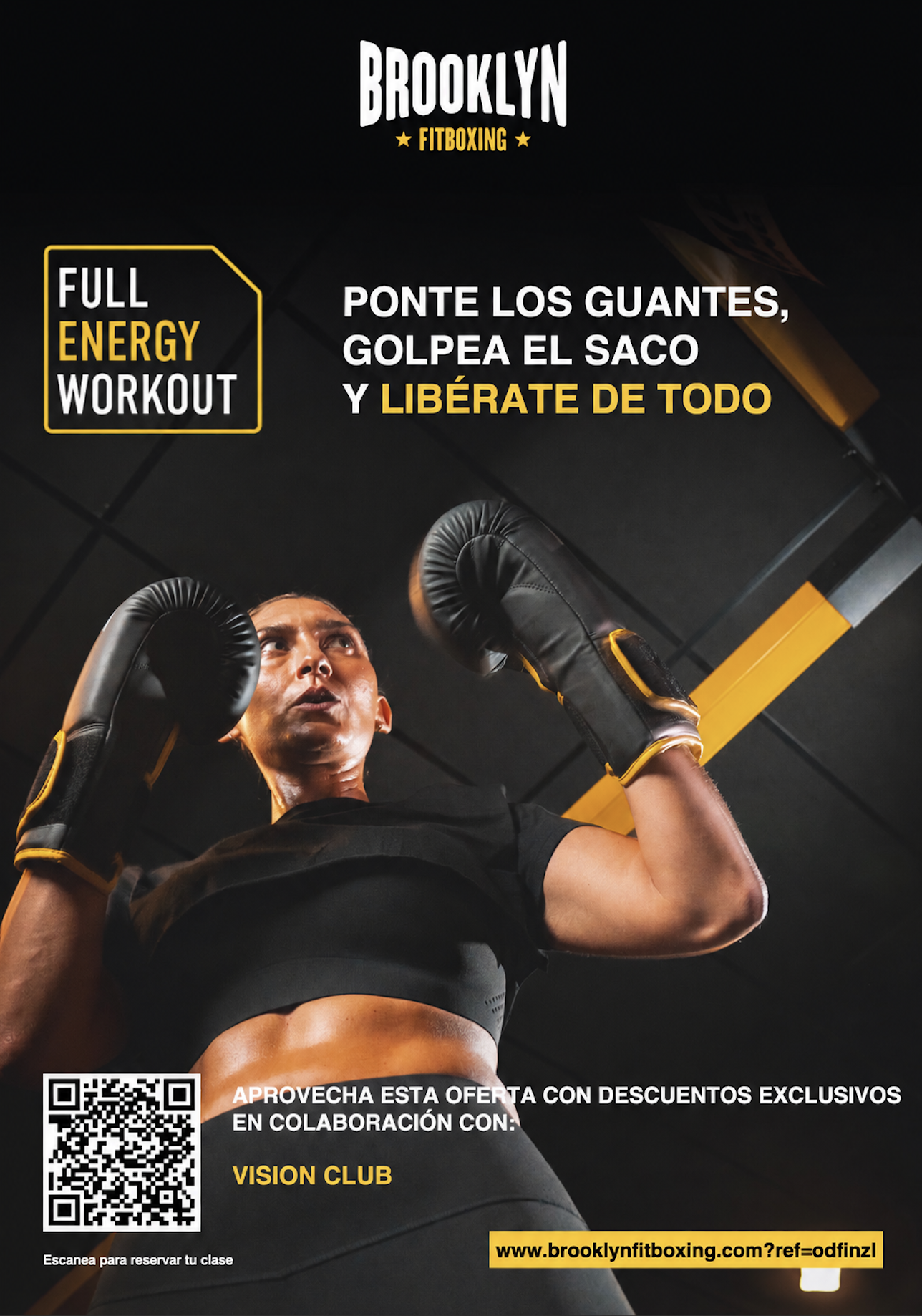 50% en la clase de prueba + 15 € de descuento 1º mes + 5 € cada mes