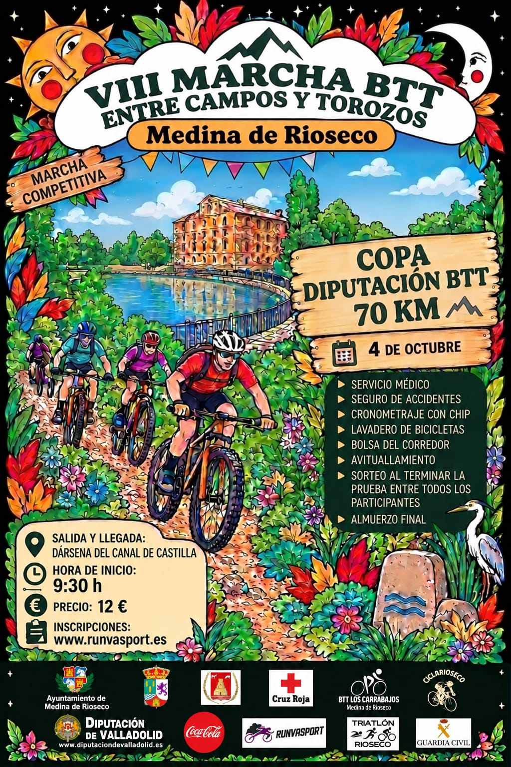 Cartel de VIII Marcha BTT Entre Campos y Torozos