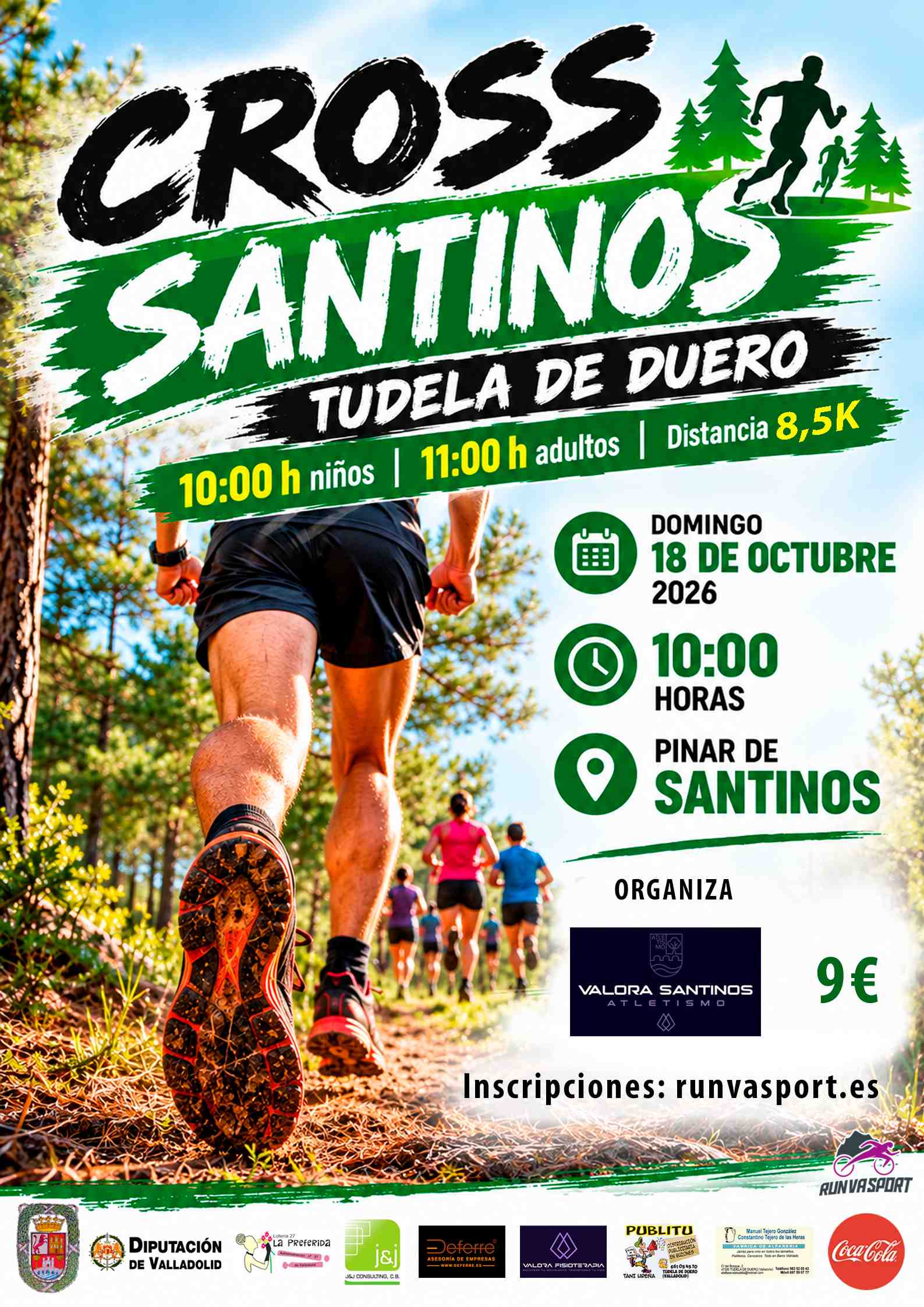 Cartel de XII Cross Tudela de Duero · Memorial Daniel González de Lucas